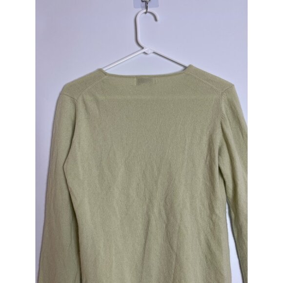 Sutton Studio 100% Cashmere Long Sleeve Round Neck Sweater Light Green Size Medi - Picture 6 of 6